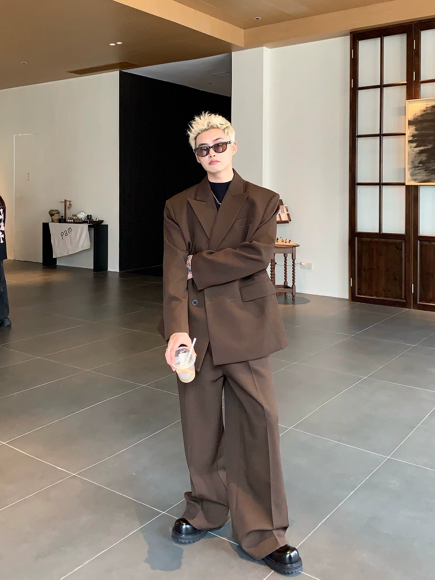 Çift Düğmeli Ceket ve Pantolon 