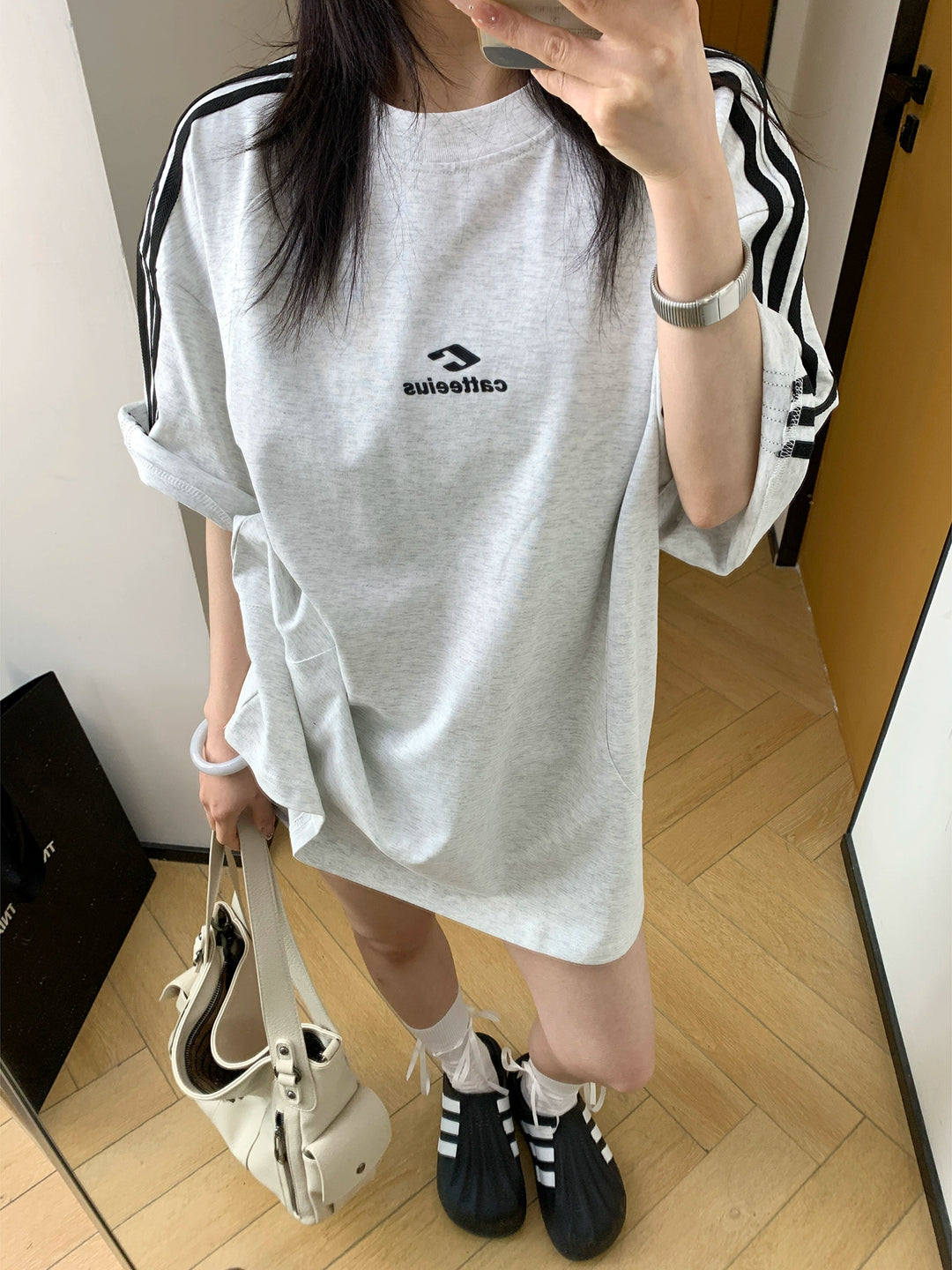 Oversized Sports Style Printed T-Shirt