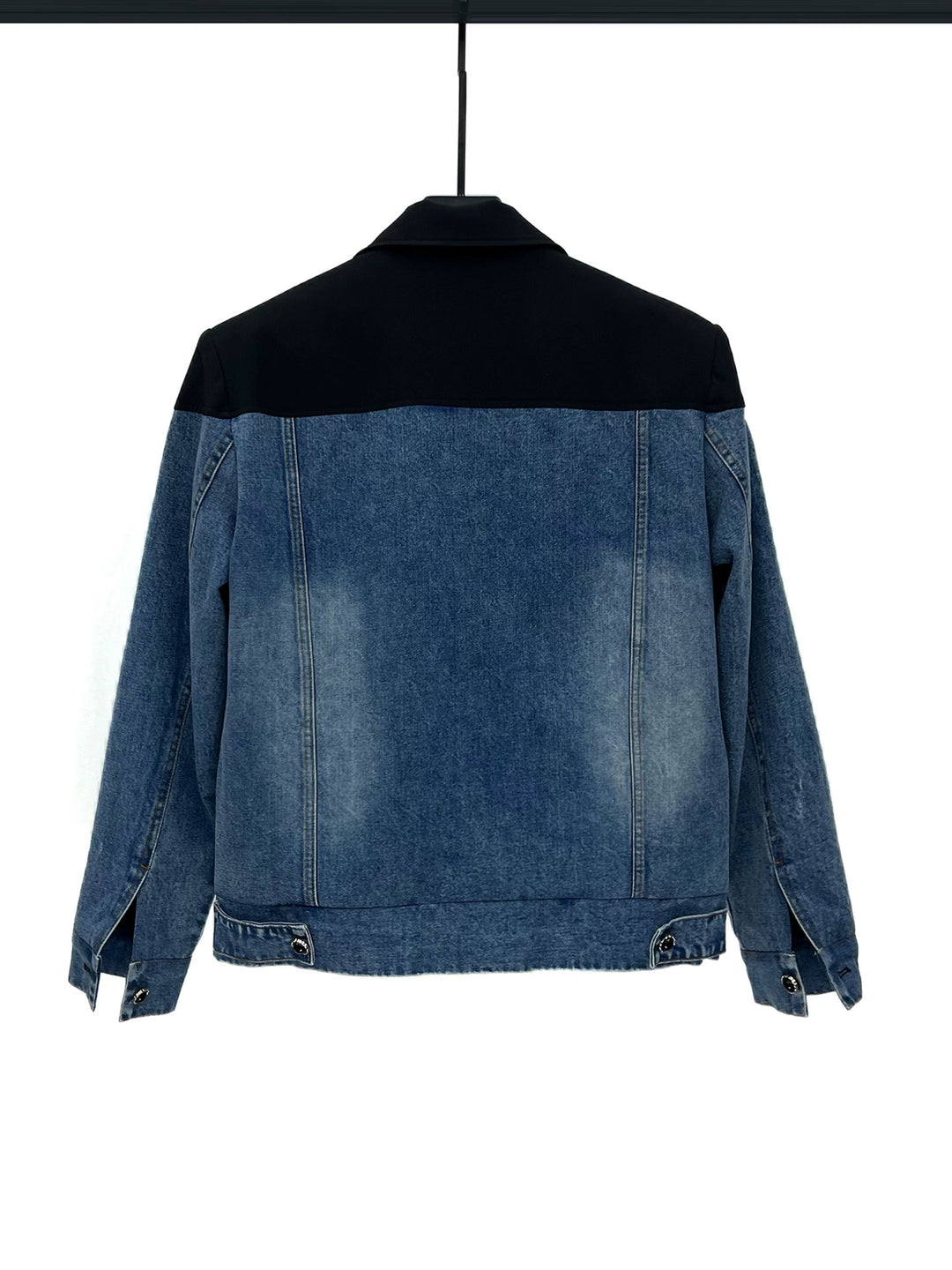 Patchwork Denim Short Jacket