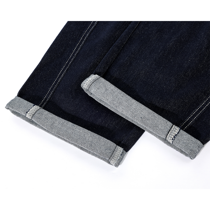 Wide Leg Rolled-Up Casual Jeans