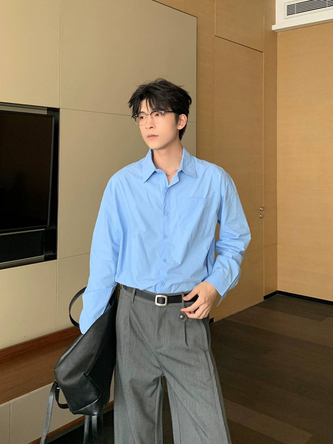 純綿ロングスリーブストリートシャツ 