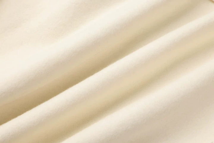 Løs Passform Belte Lang Ullfrakk 