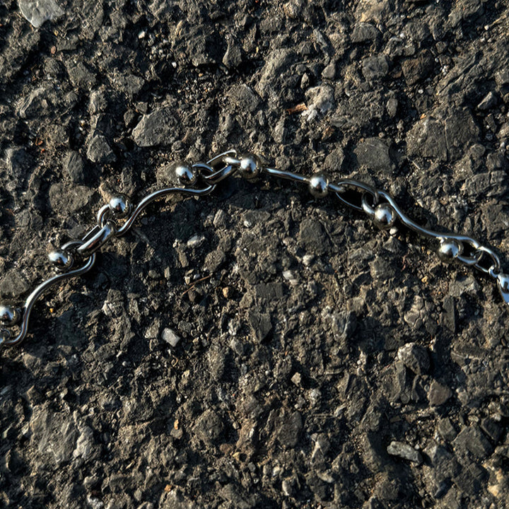 Titanium Steel Arc Chain Bracelet
