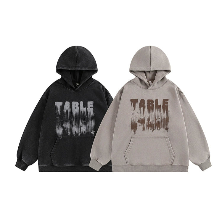 Letter Print Loose Hoodie