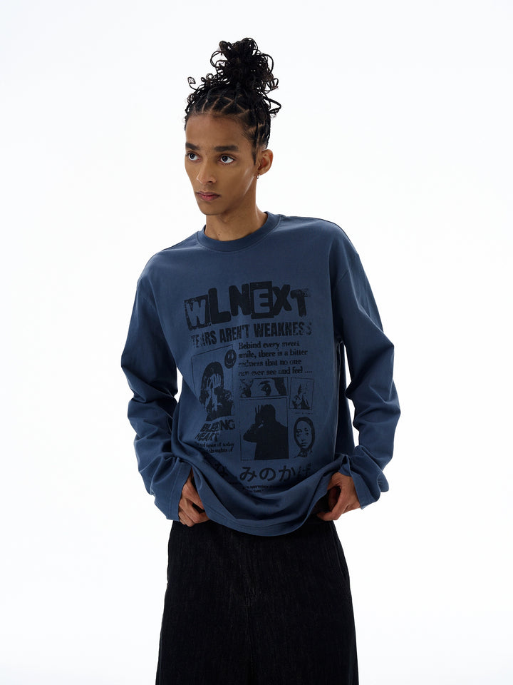 Graphic Long Sleeve Pullover Shirt
