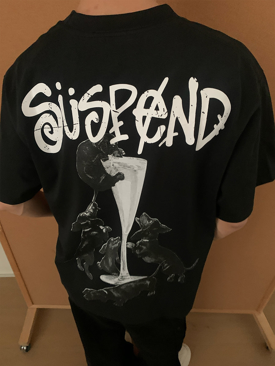 Letter Print Short Sleeve T-Shirt