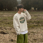 Retro Crew Neck Casual Sweatshirt