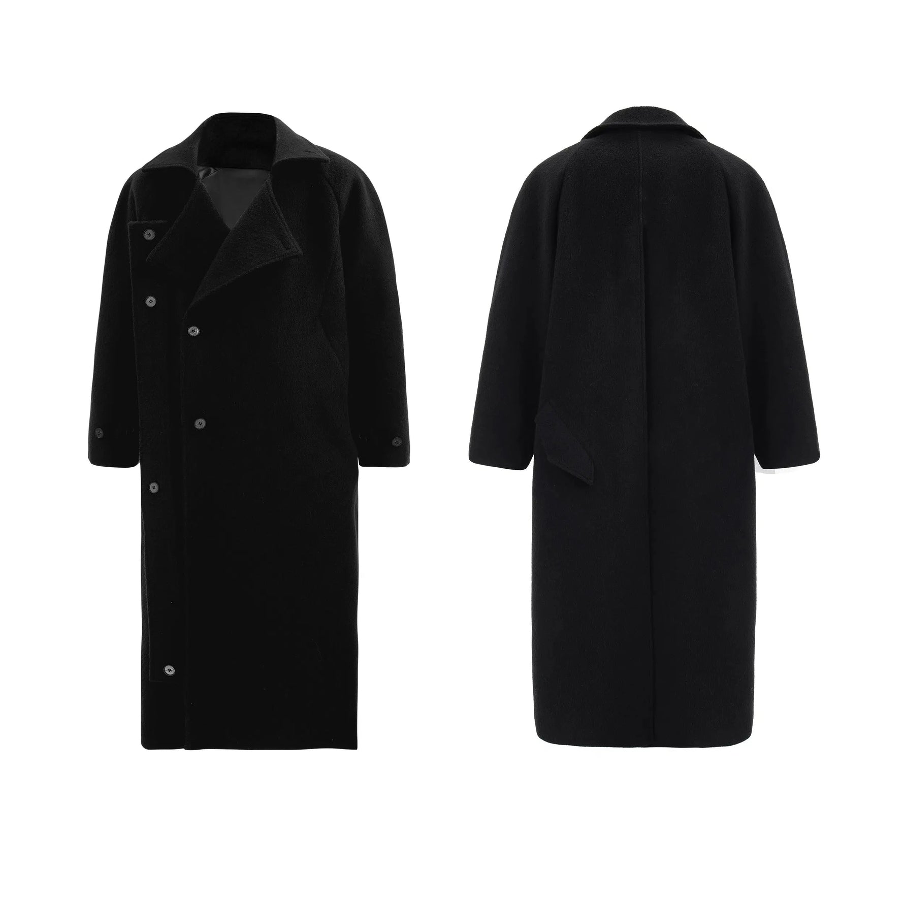 Heavyweight Woolen Knee-Length Coat