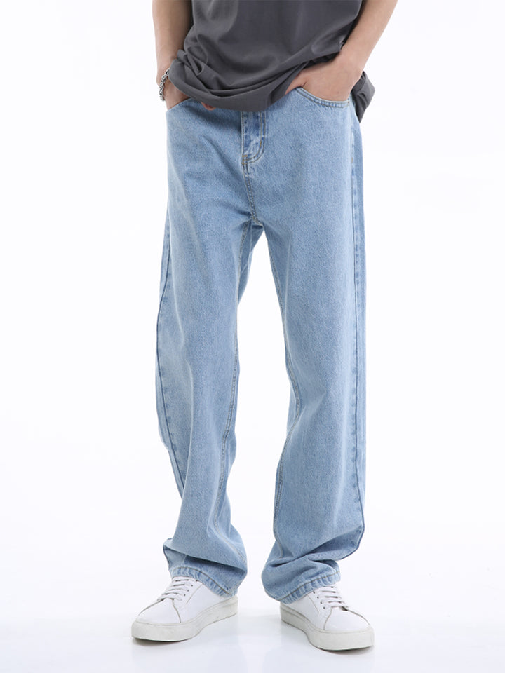 Mid-Waist Straight Fit Jeans