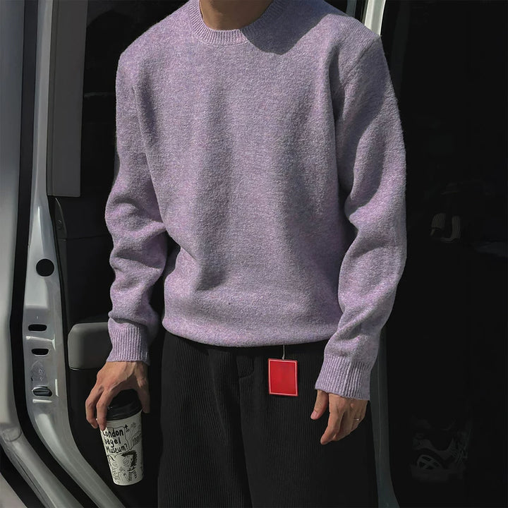 Crew Neck Retro Breipullover 