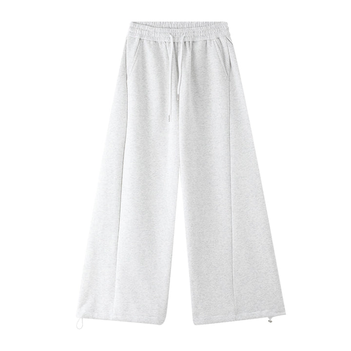 Wide Leg Elastic Waist Casual Pants
