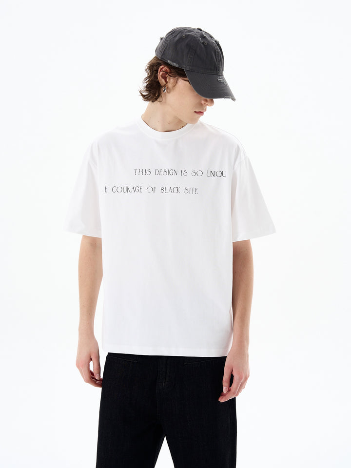Pull à col rond à manches courtes avec imprimé graphique 