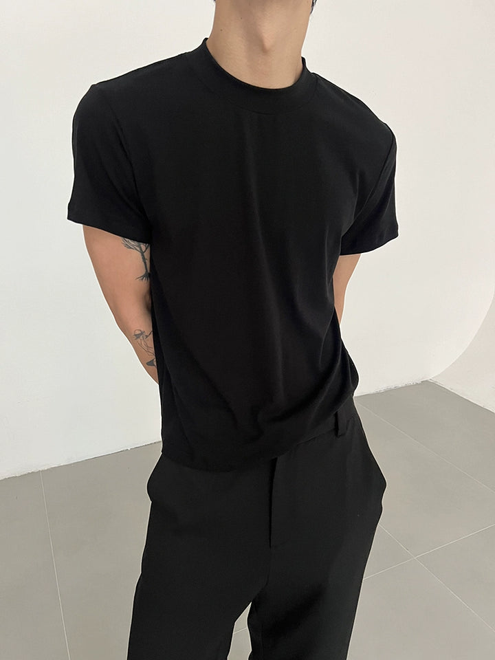 Stribet kortærmet pullover T-shirt 