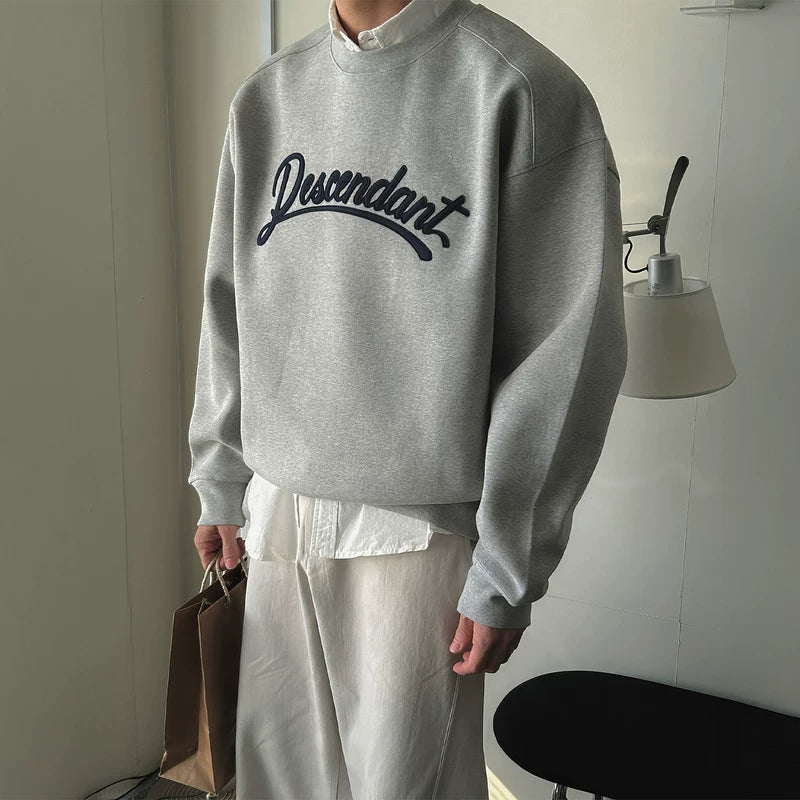 3D Letter Crew Neck Sweatshirt