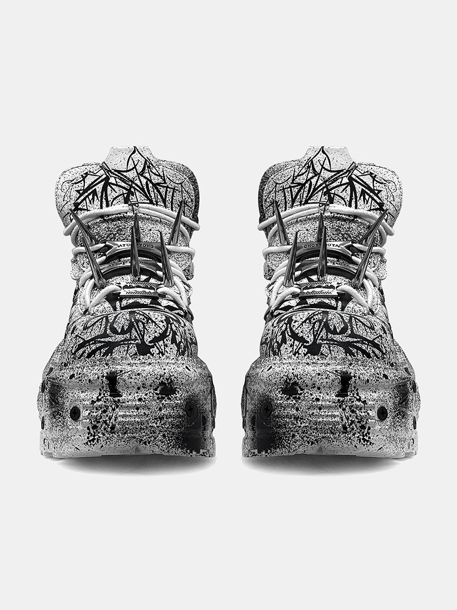 Punk Graffiti Plattform Punk Schuhe 