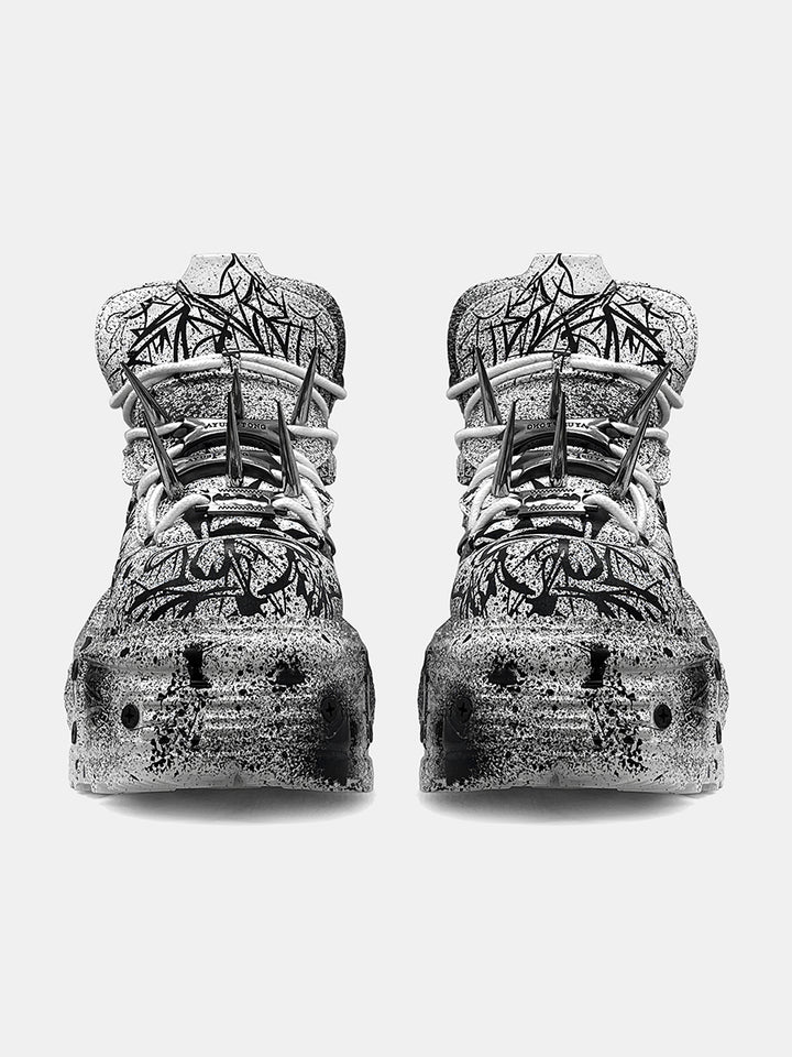 Punk Graffiti Plattform Punk Schuhe 