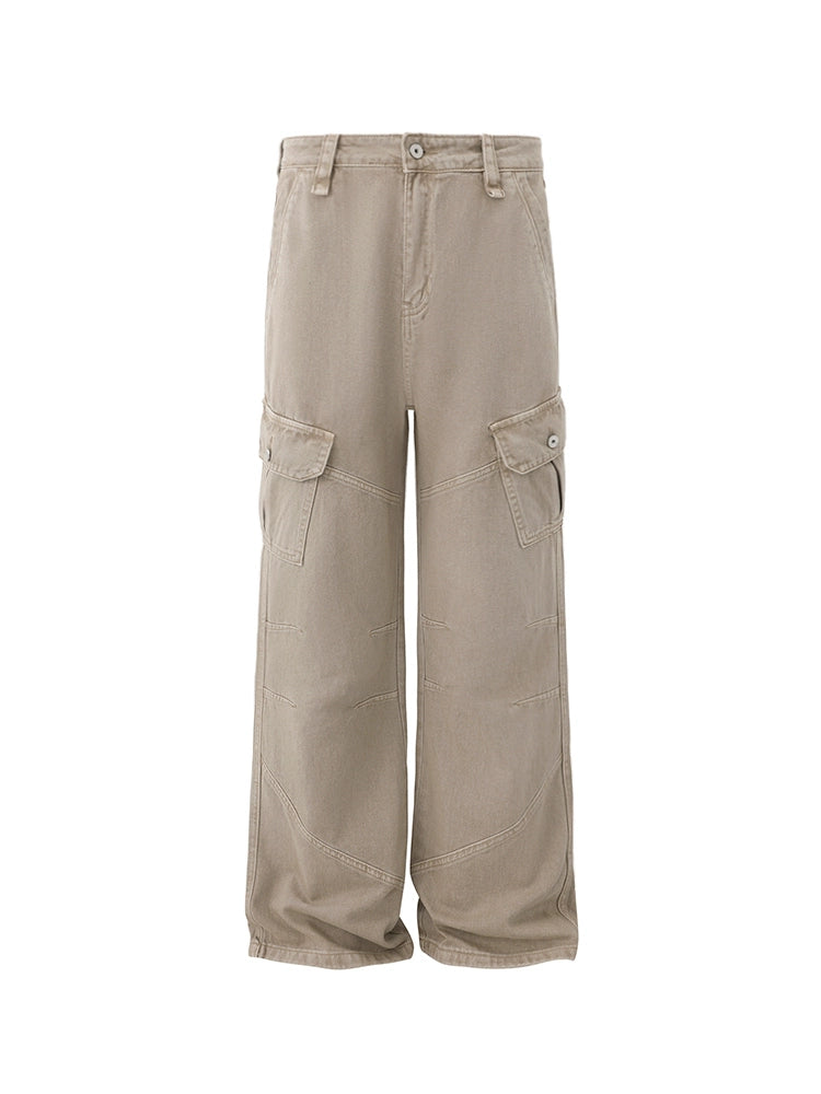 Loose Straight Wide-Leg Pants
