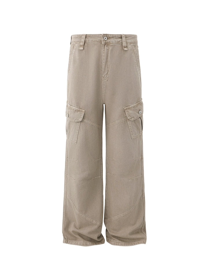 Loose Straight Wide-Leg Pants