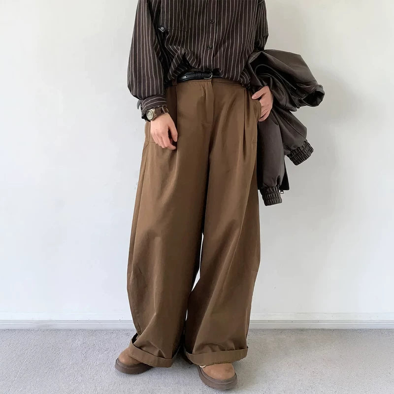Japanese Wide-Leg Casual Pants