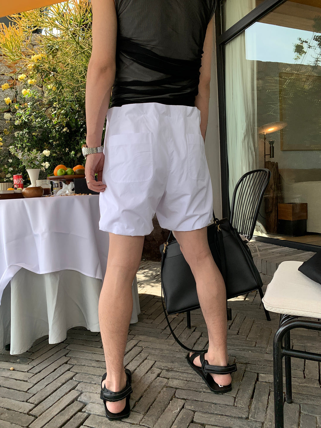 Casual Ruffled Bermuda Shorts