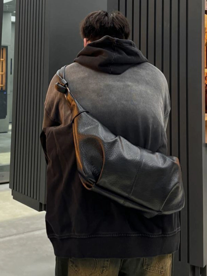 Black Crossbody Hobo Bag