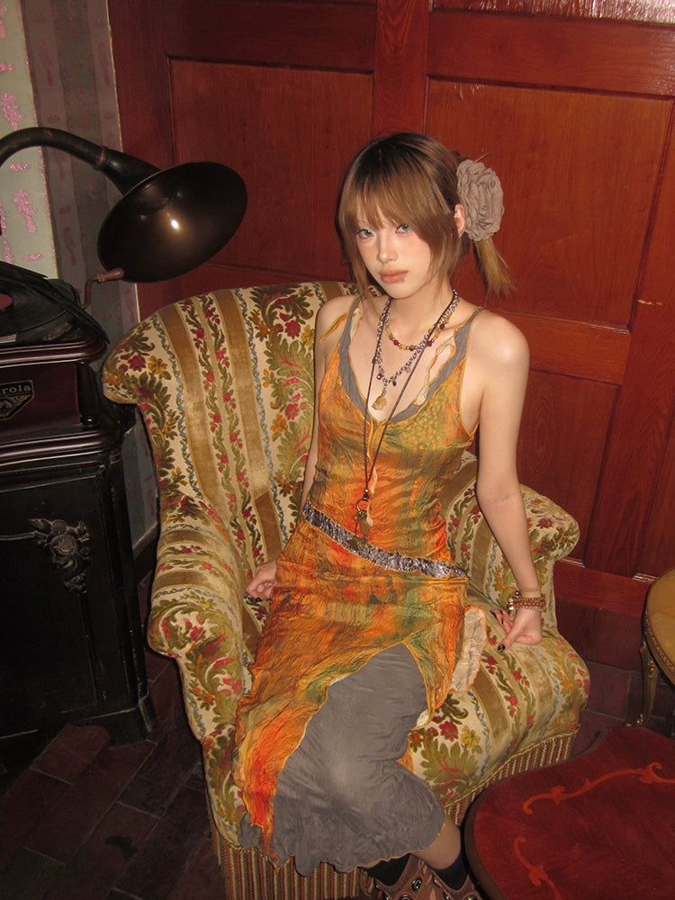 Bohemian Asymmetrical Sleeveless Sundress