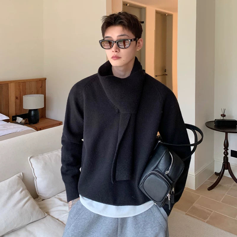 Gebreide Trui met Sjaalkraag 