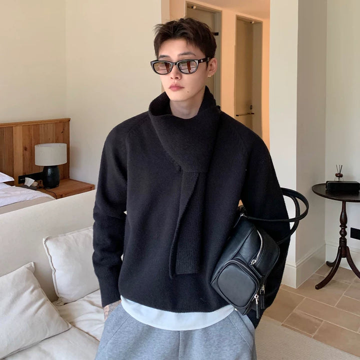 Gebreide Trui met Sjaalkraag 