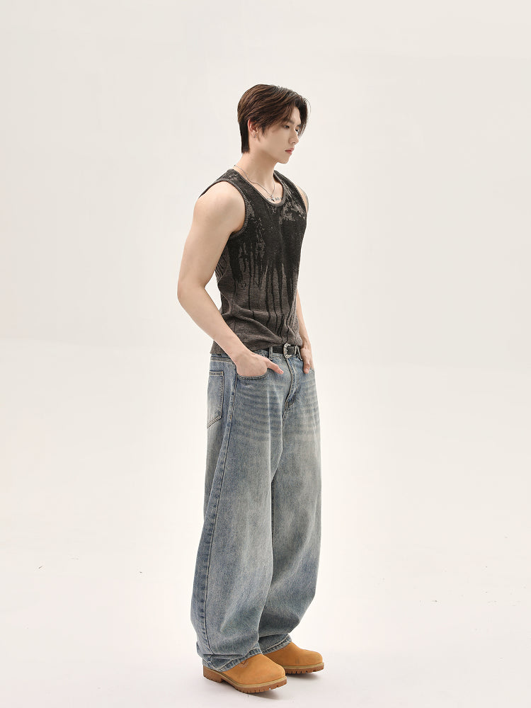 Washed Gradient Vest Top