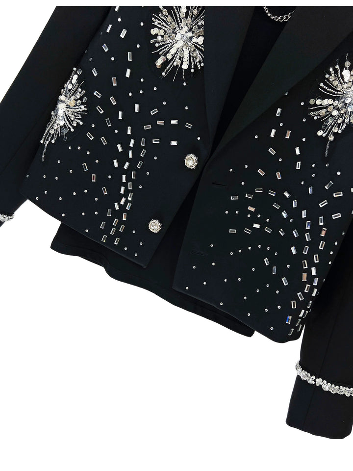 Embroidered Embellished Short Jacket