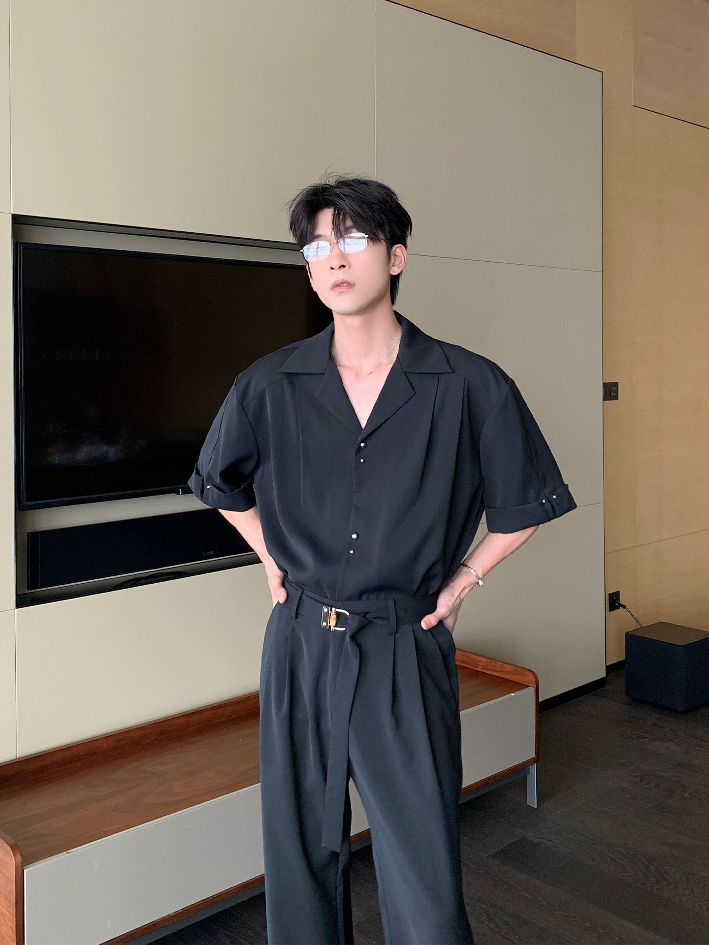 Loose-Fit Short Sleeve Shirt and Pants