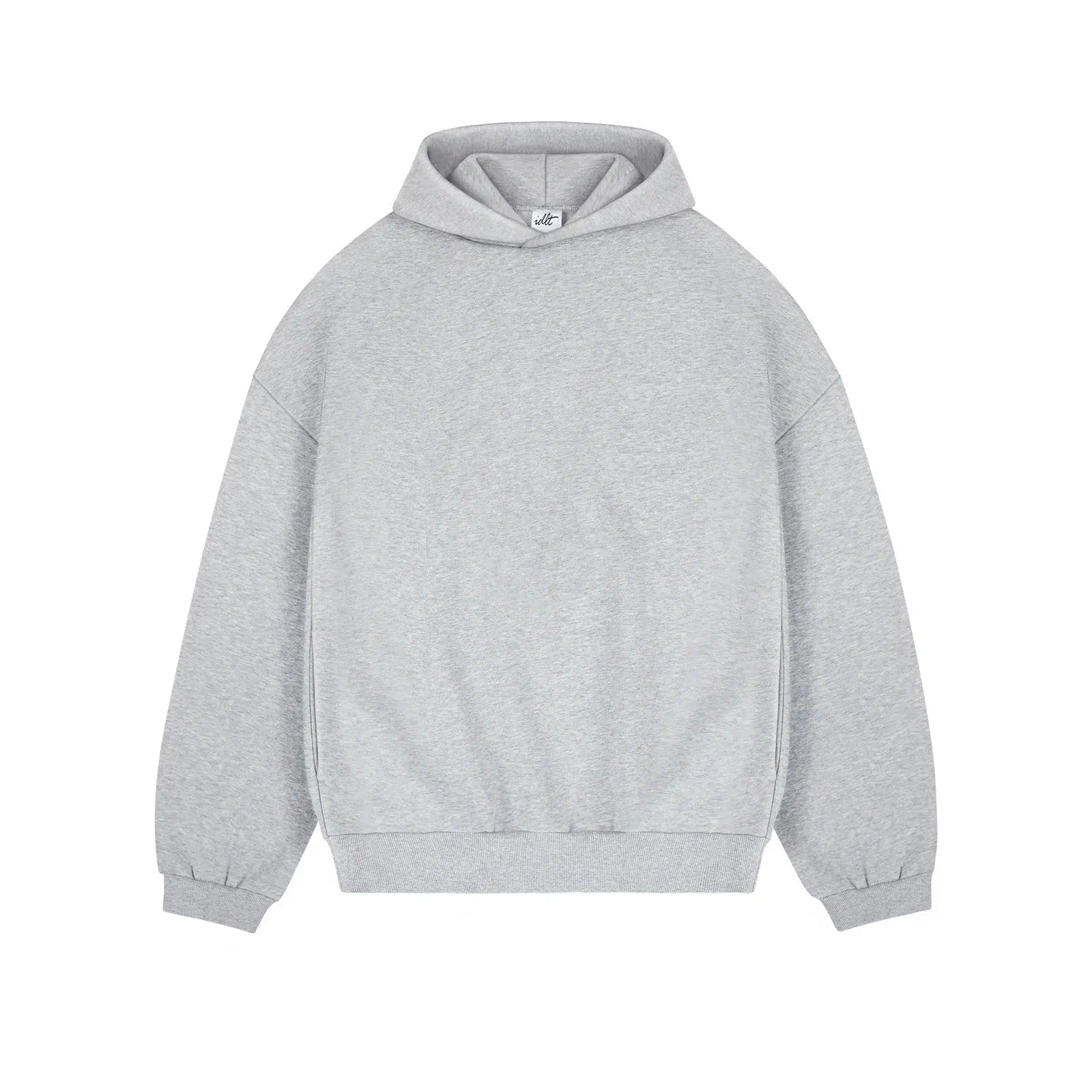 Drop Shoulder Velvet Hoodie Pullover