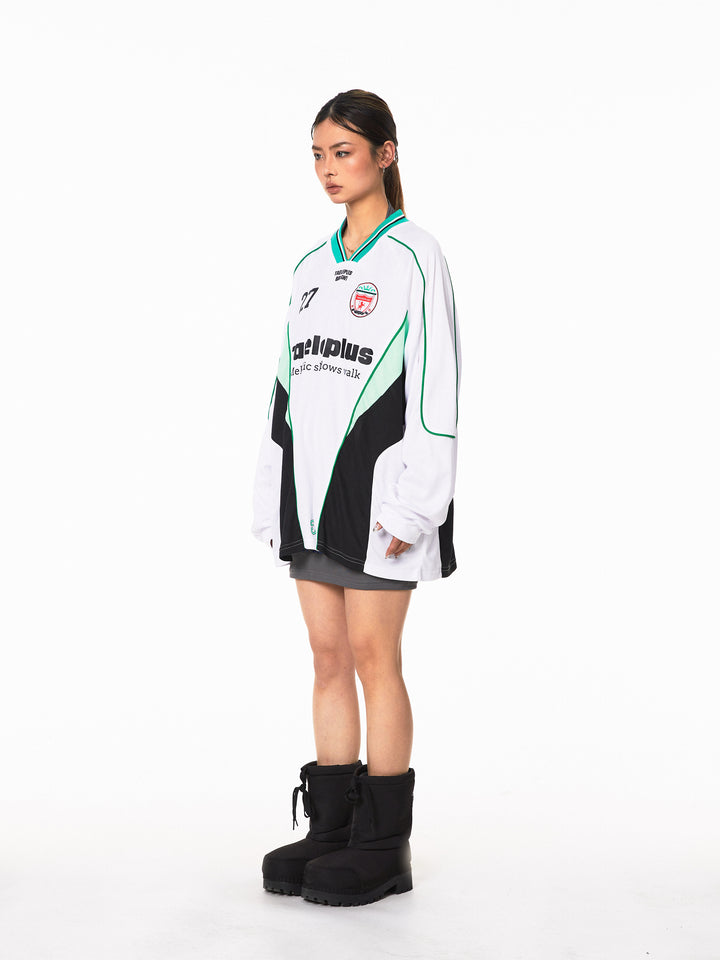 Sports Jersey Long-Sleeve Retro Top