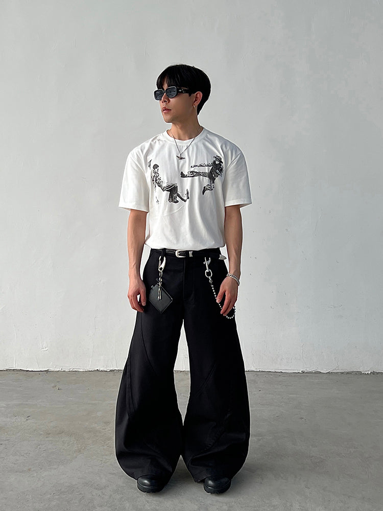Wide-Leg Cargo Pants