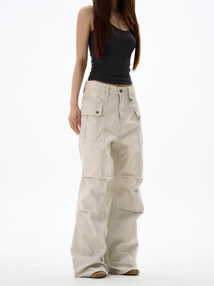 Loose-fit Wide Leg Cargo Pants