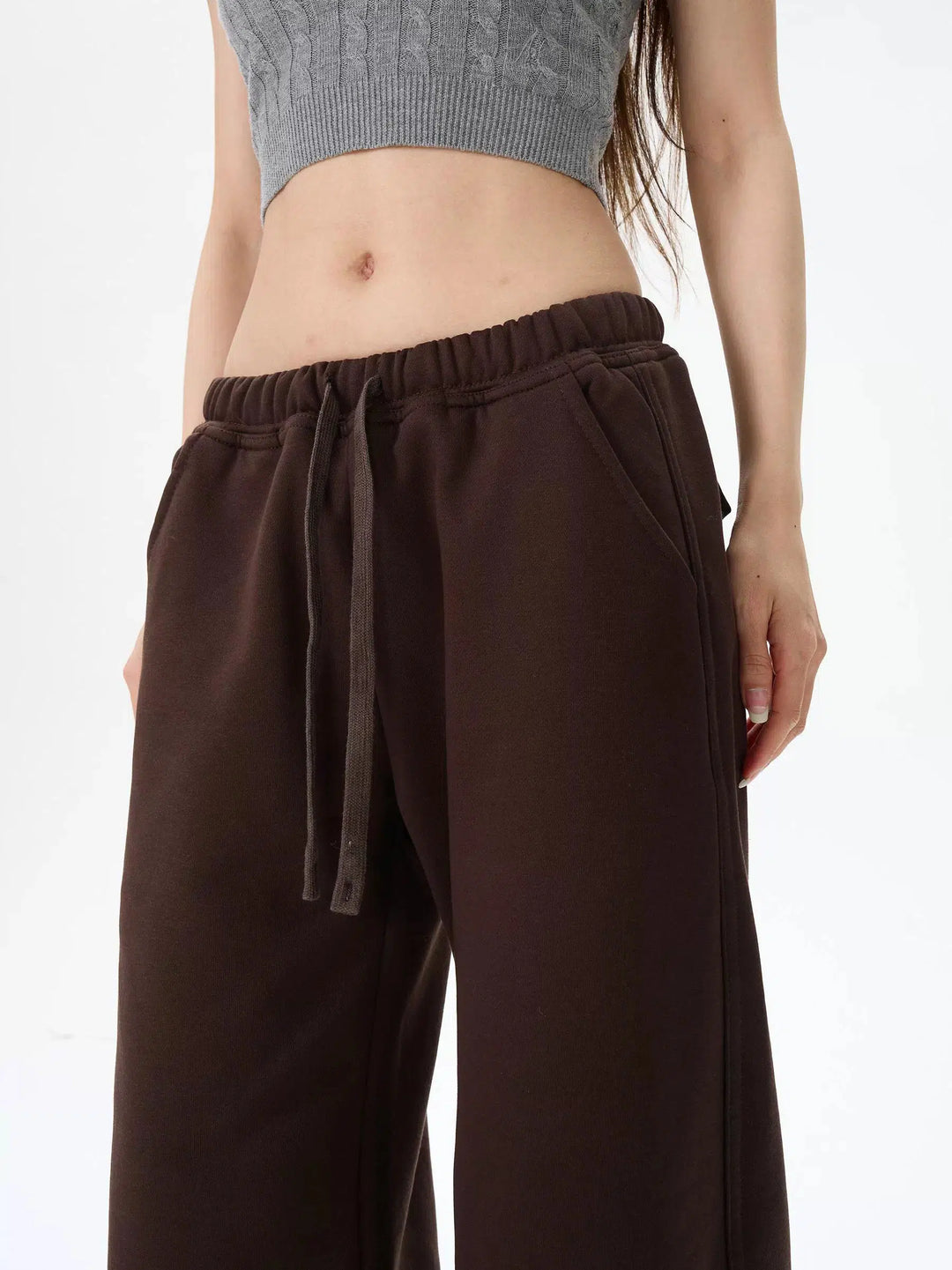 Velvet Drawstring Sweatpants