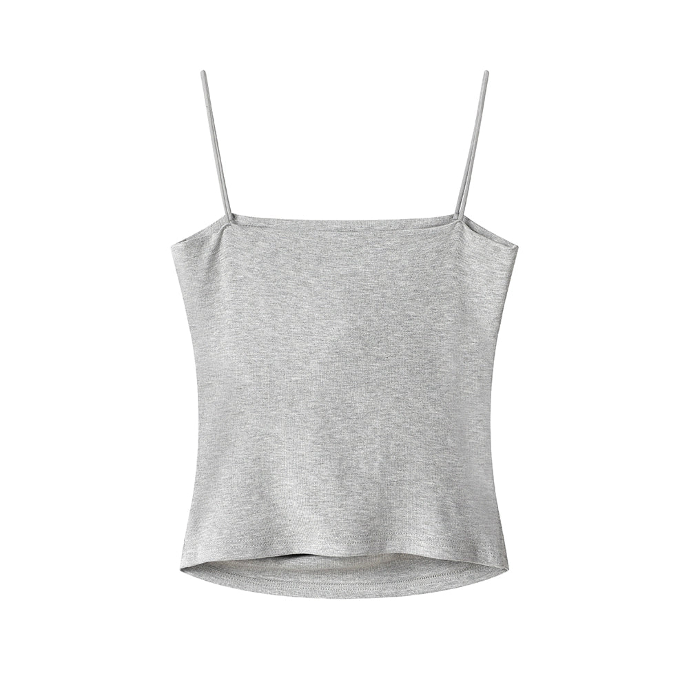 Top de tirantes ajustado estilo coreano 
