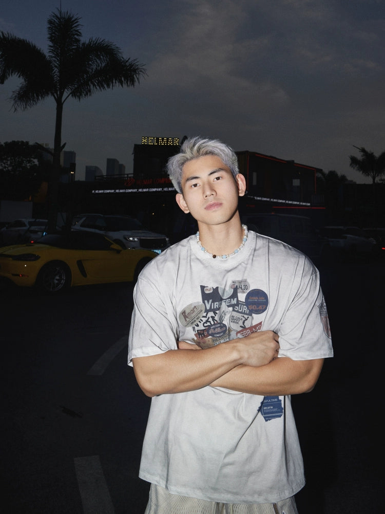 Distressed Graphic Loose Fit T-shirt