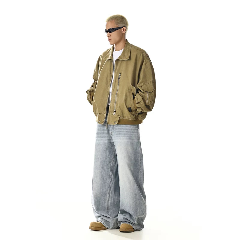 Zware werkkleding losse pasvorm jas 