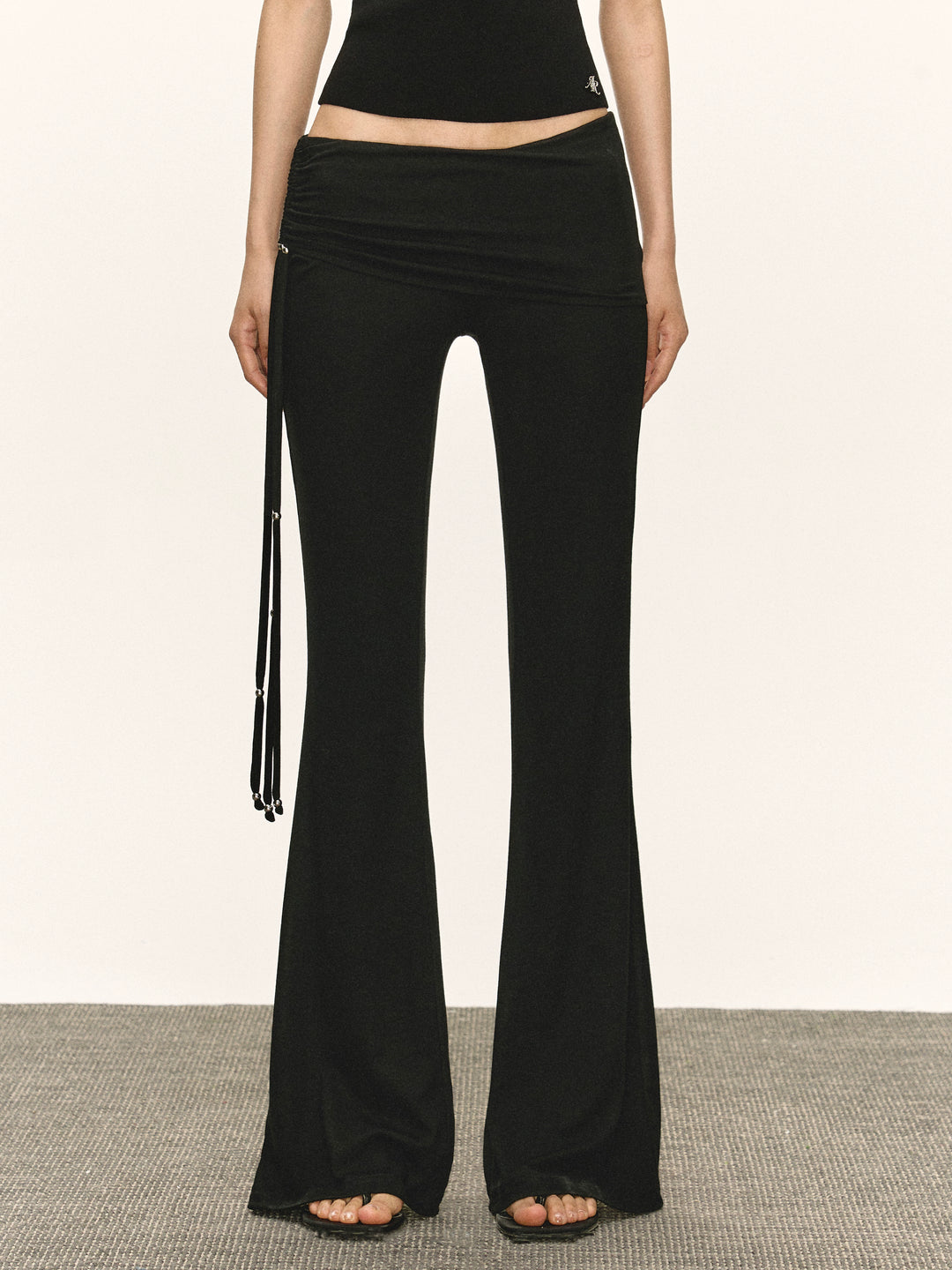 Retro Slim Fit Casual Flare Broek 
