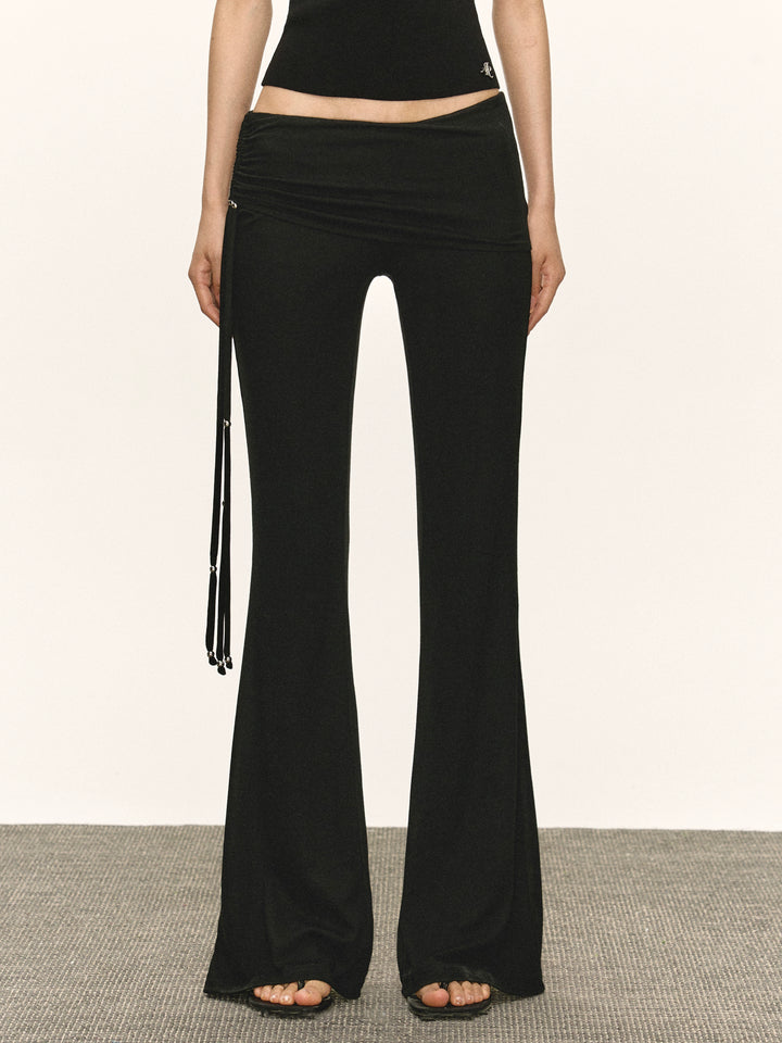 Retro Slim Fit Casual Flare Broek 