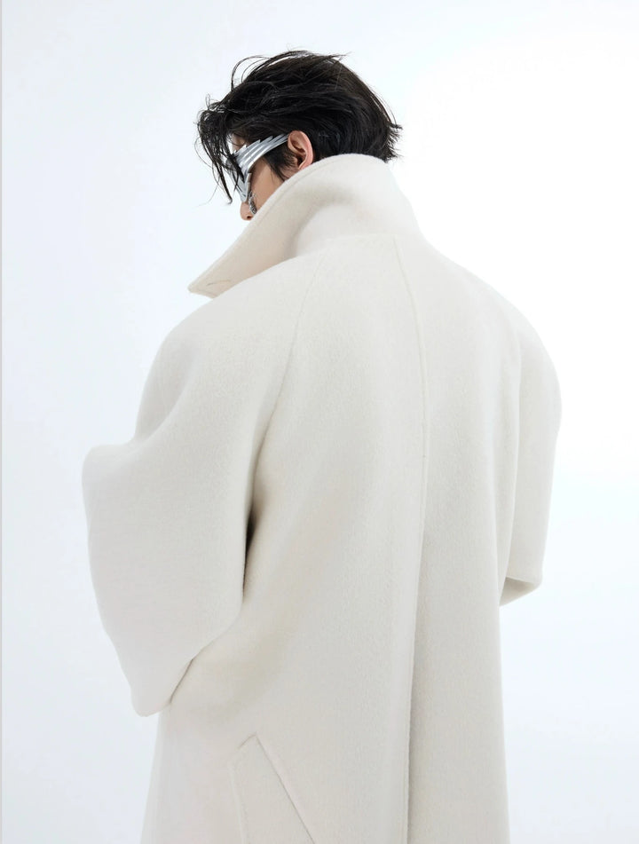 Heavyweight Woolen Knee-Length Coat