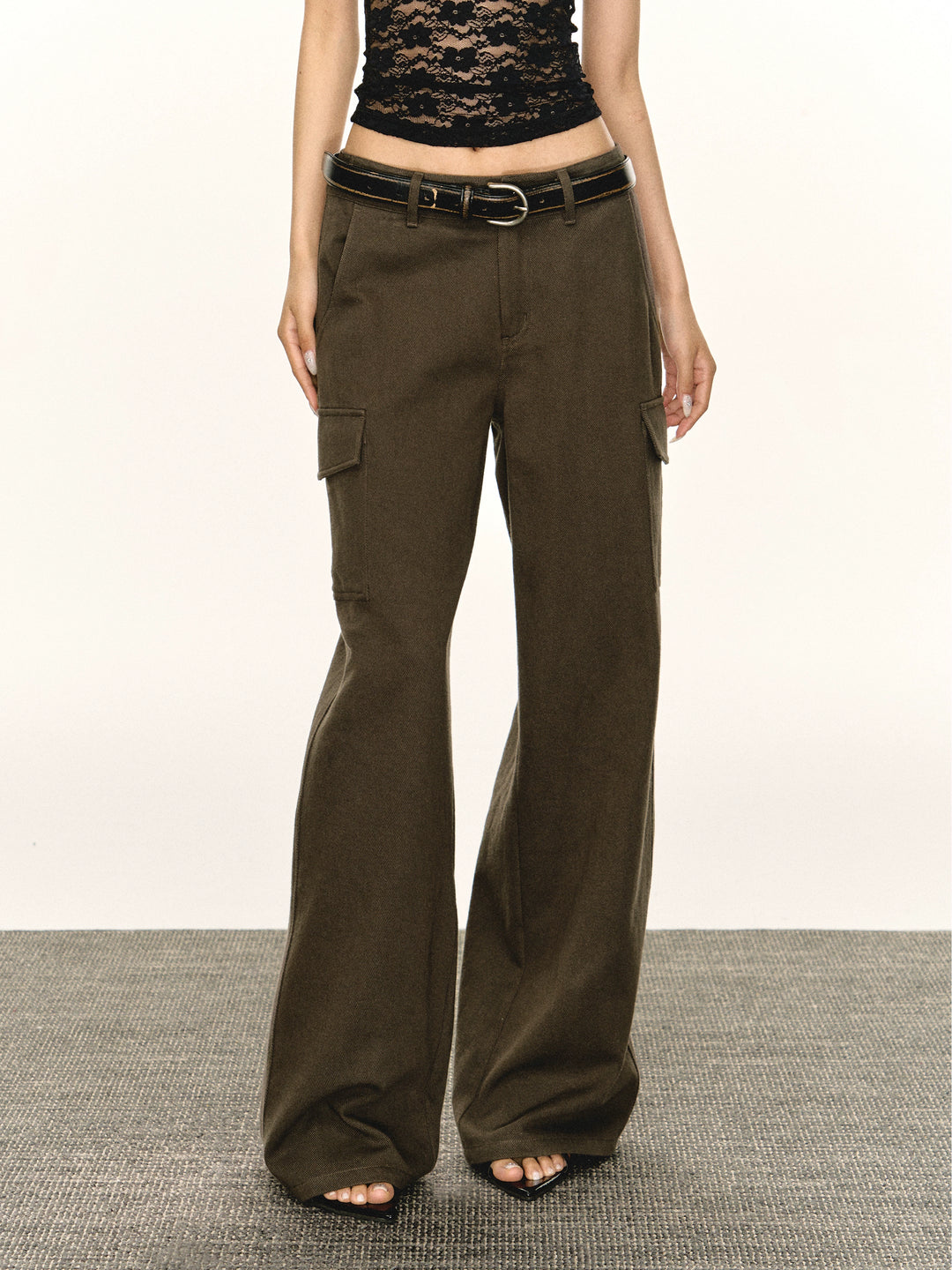 Wide Leg Casual Cargo Pants