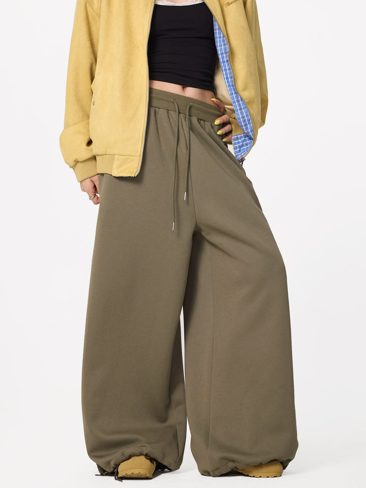 Elastic Waist Drawstring Sweatpants
