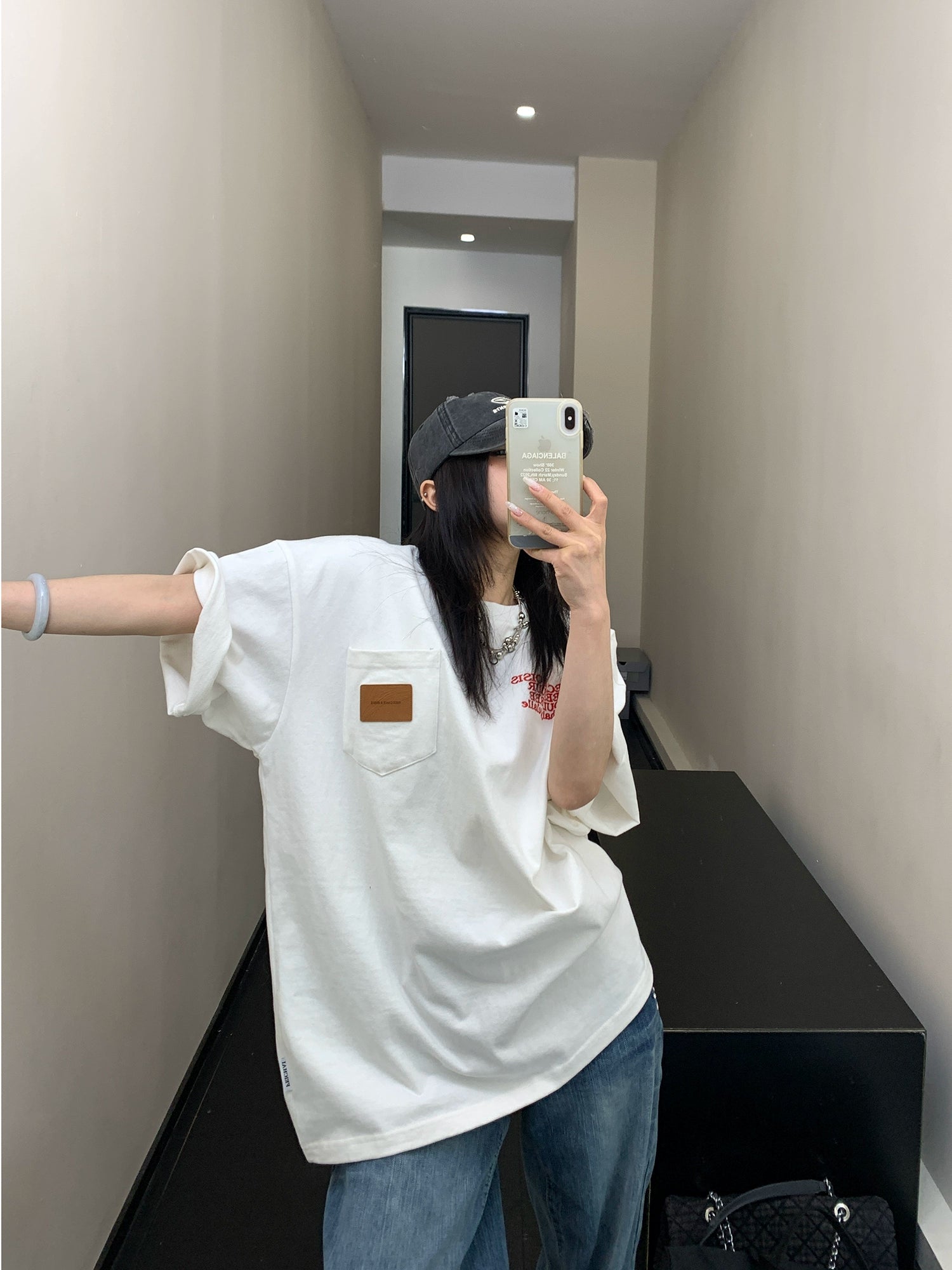 Embroidered Cotton Loose Fit T-shirt
