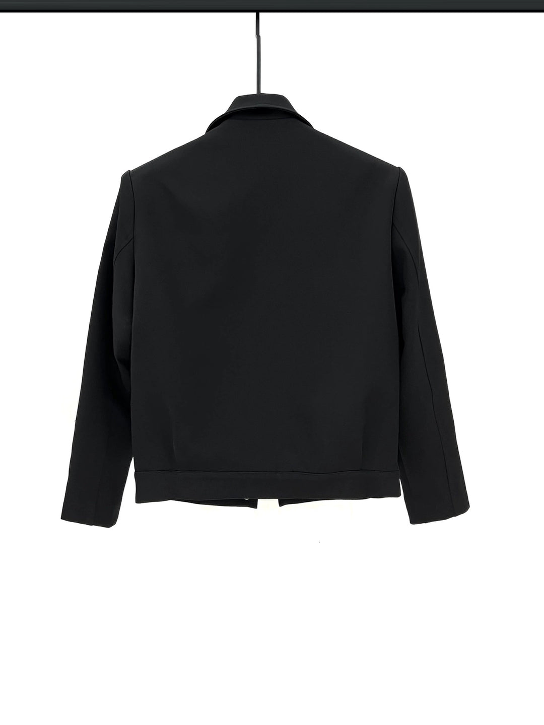 Double Collar Buttoned Short Jacket