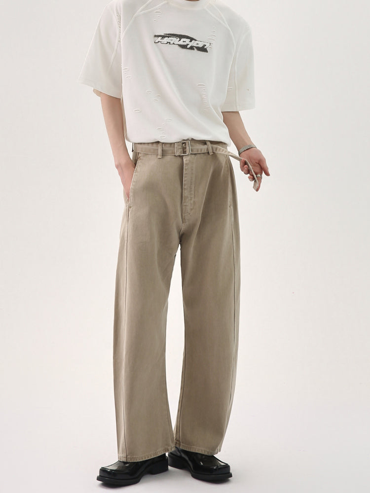 Retro Locker Sitzende Gewaschene Jeans 