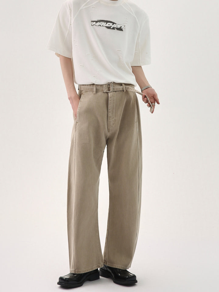 Retro Locker Sitzende Gewaschene Jeans 