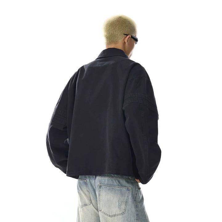 Veste décontractée de travail rétro usée 