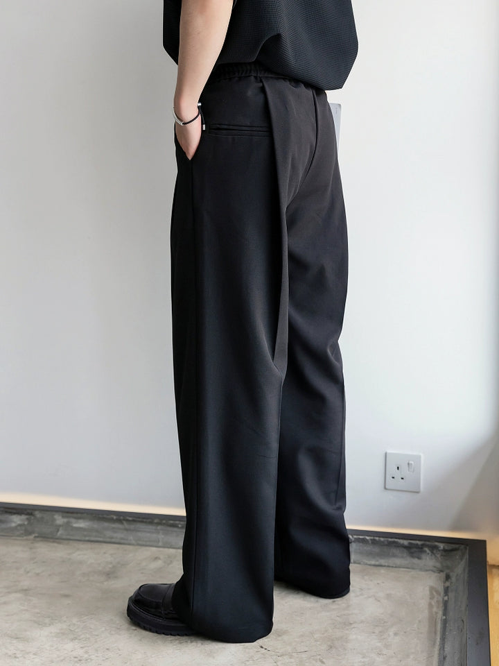 Wide-Leg Casual Suit Pants
